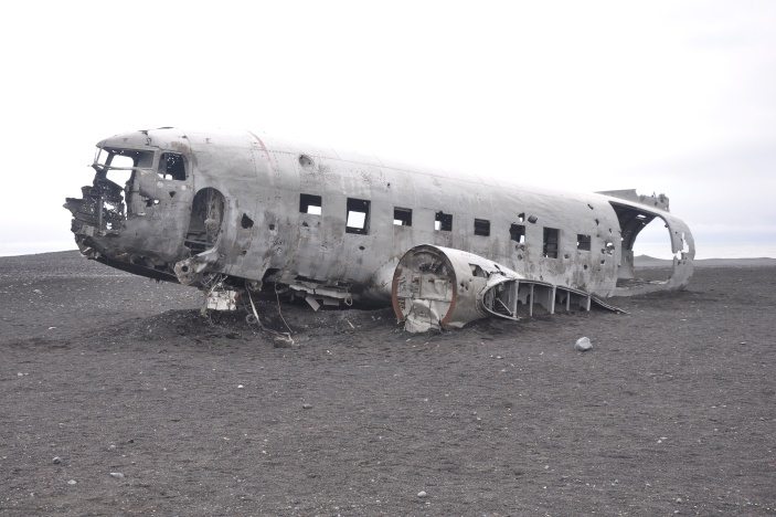The famous plane wreck in Iceland