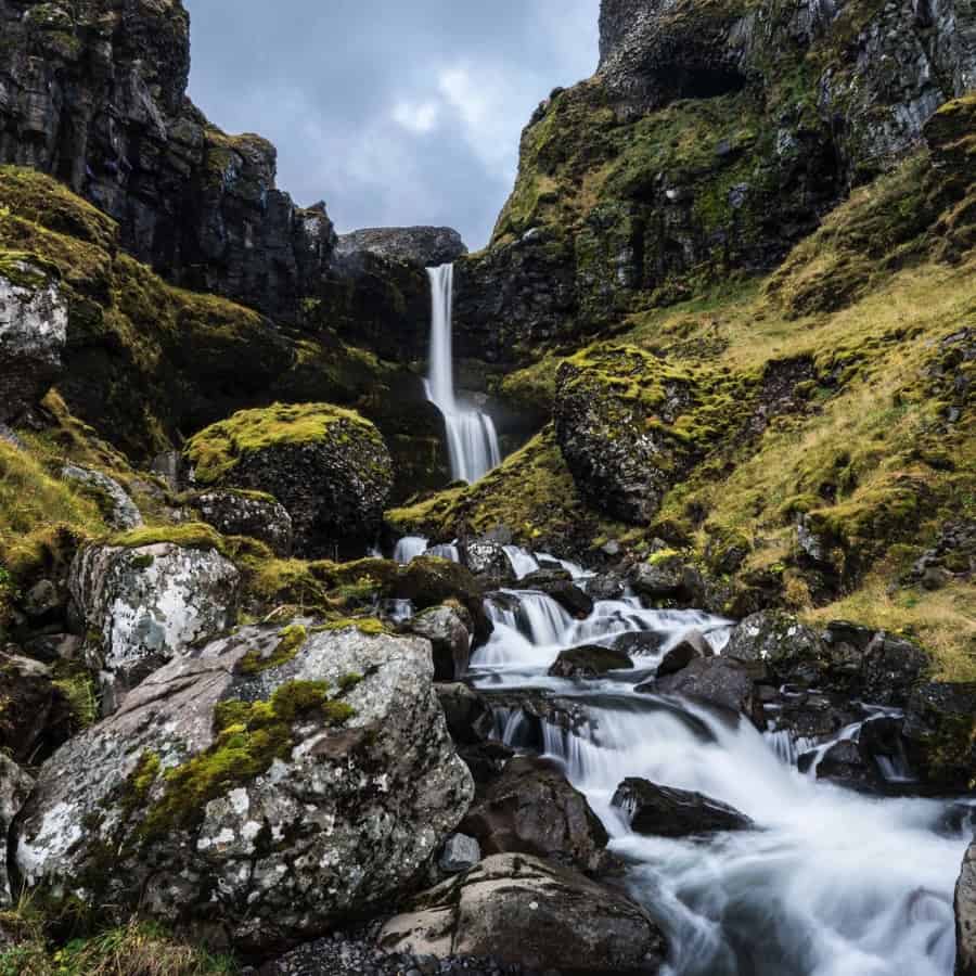 A waterfall in Snæfellsnes peninsula