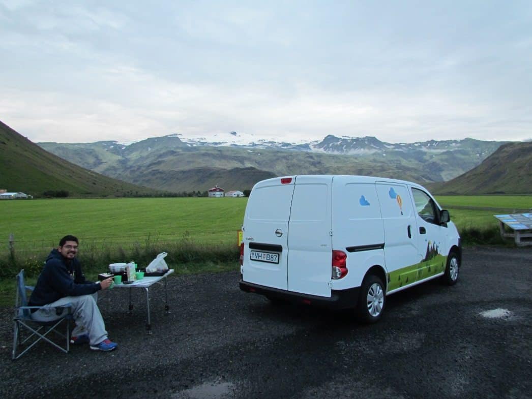 Camping around Iceland in a Camper van