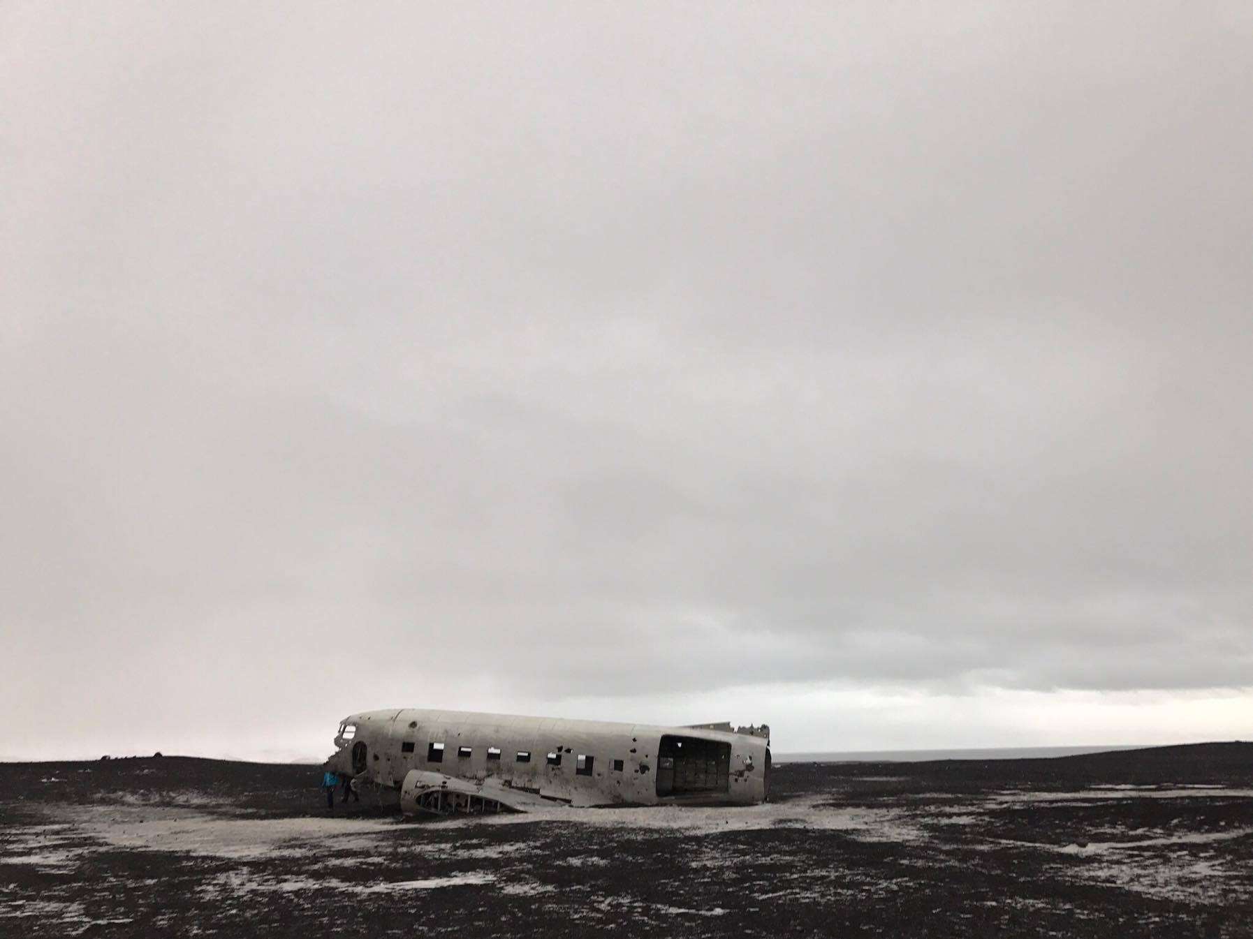 The abandoned airplane in Iceland