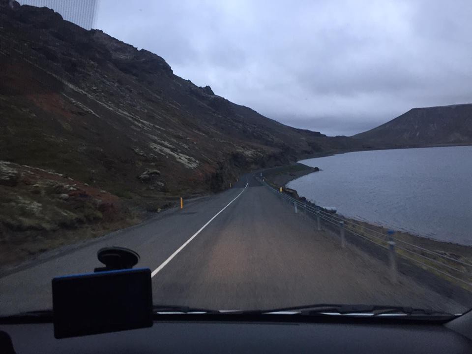 Driving a camper van in Iceland