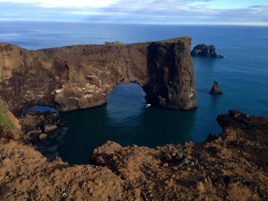 The famous rock Dýrhólaey in south Iceland