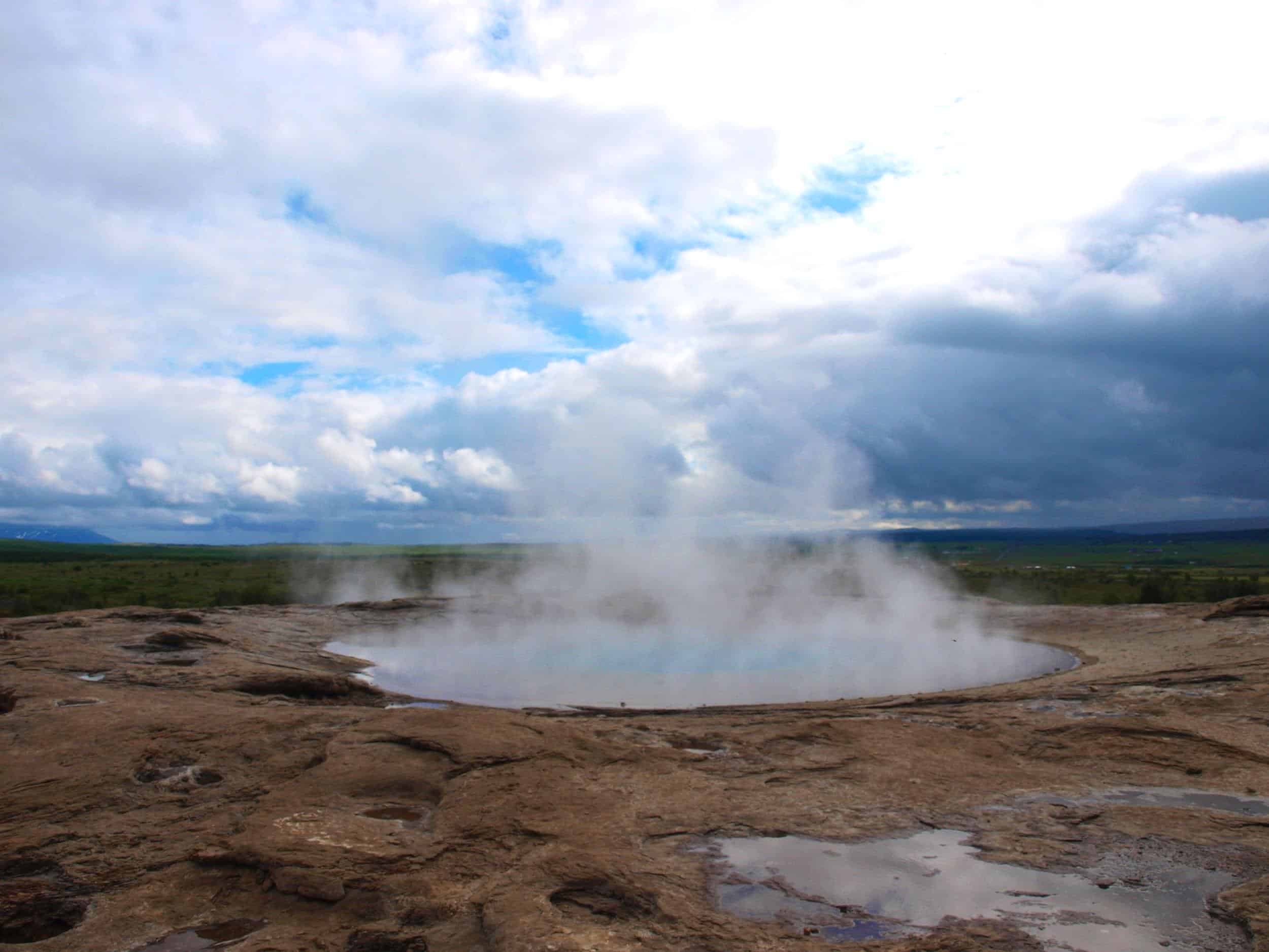 Geysir, one of the destinations when one drives the Golden circle.
