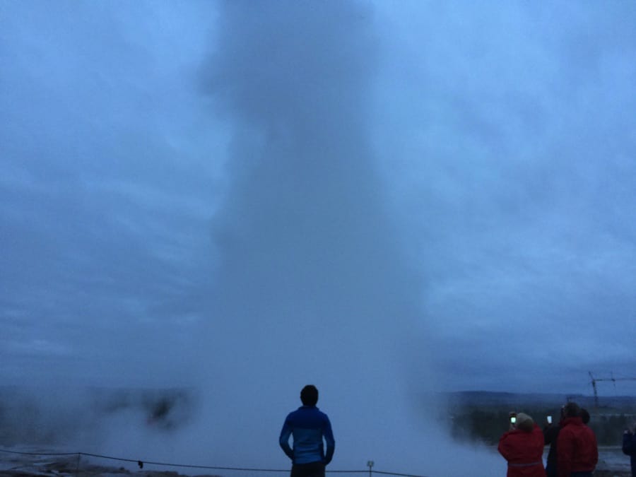 Geysir in Iceland erupting