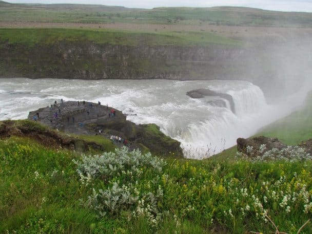 Gullfoss waterfall, top destination in Iceland