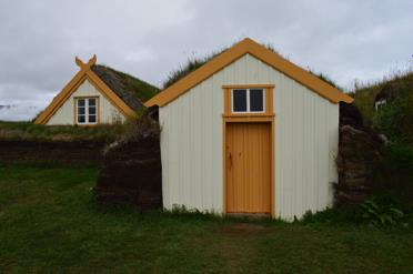 Traditional huts in Iceland