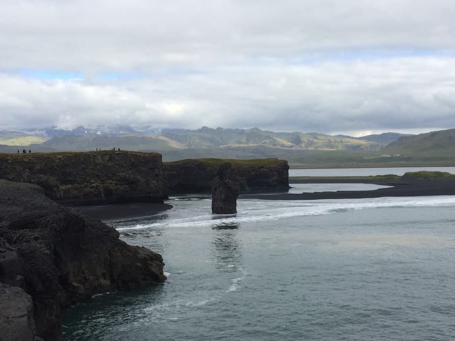 Black sand beaches in South Iceland