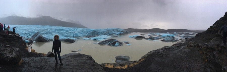 The glacier lake in February