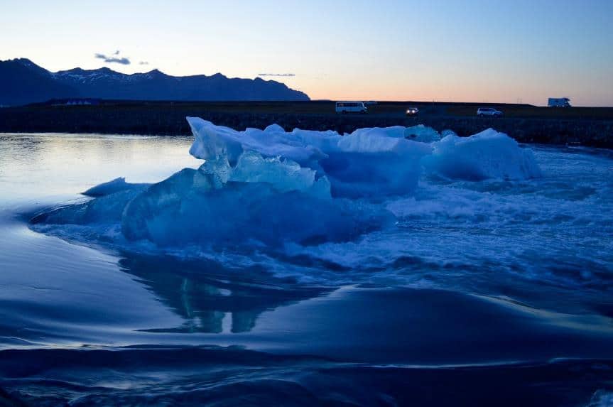 Jökulsárlón, the famous glacier lake in Iceland