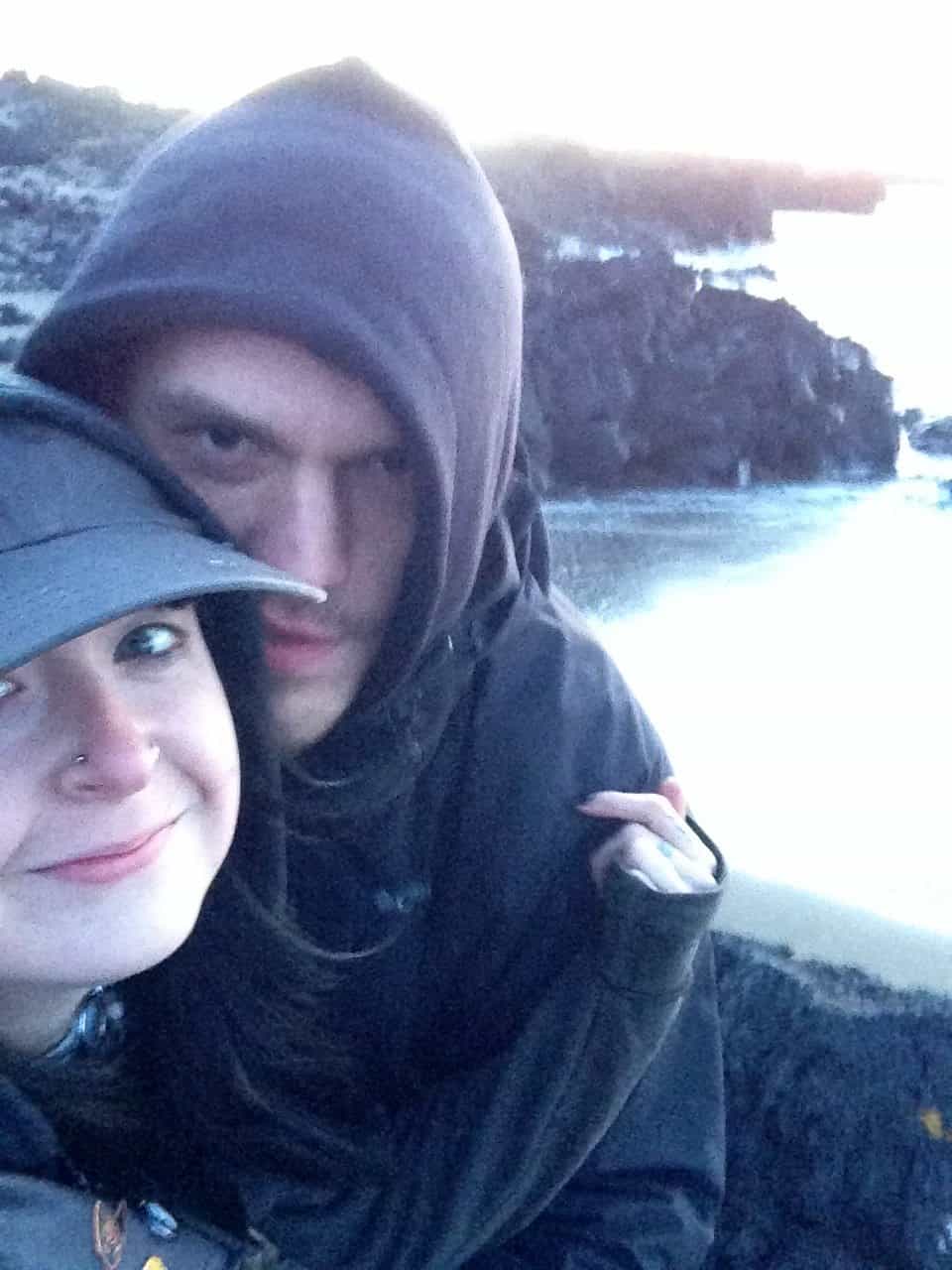 Kelly & Pat on their camper van trip in Iceland