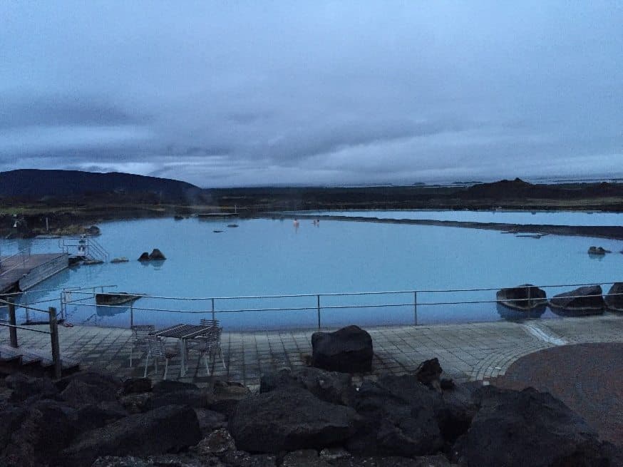 The secret lagoon in North Iceland