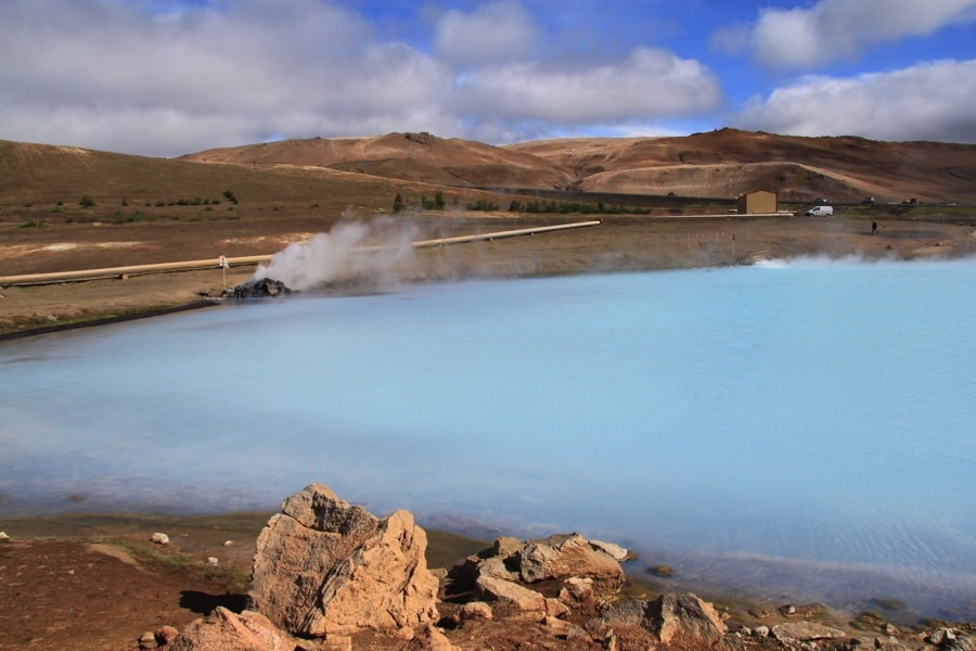 The geothermal bath at Lake Mývatn