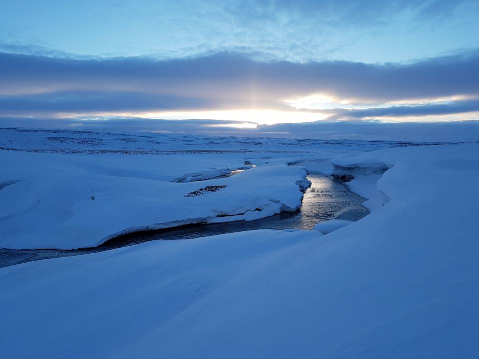 North Iceland in wintertime