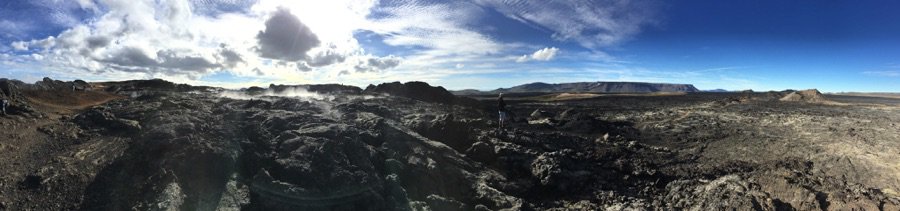 Námaskarð geothermal area in North Iceland, just east of Lake Mývatn