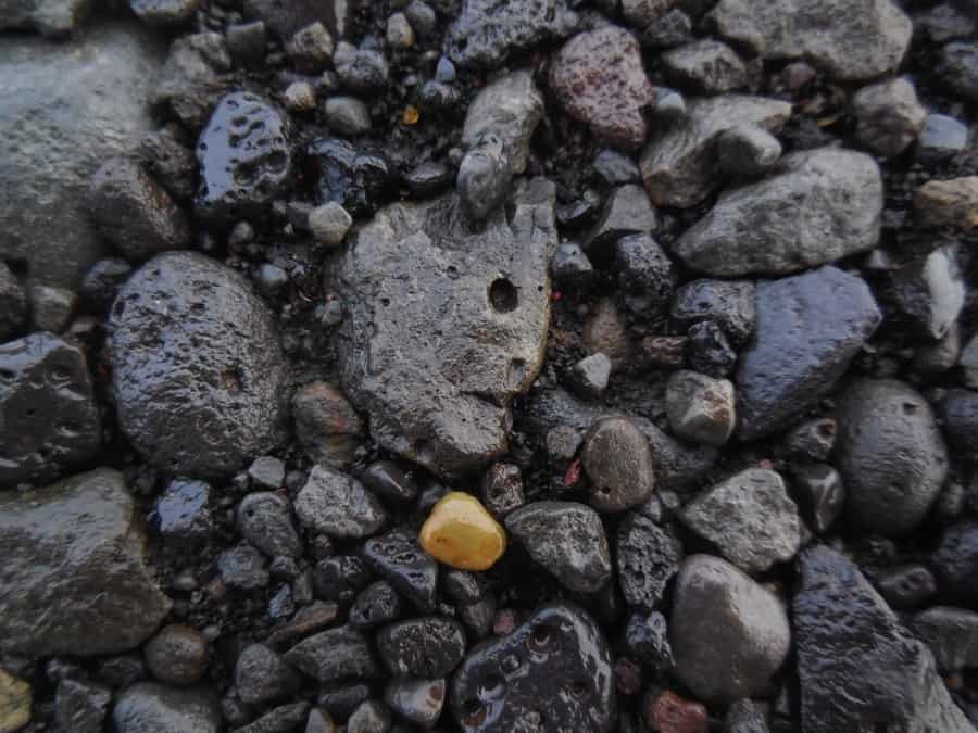 Stones on Diamond beach in south Iceland