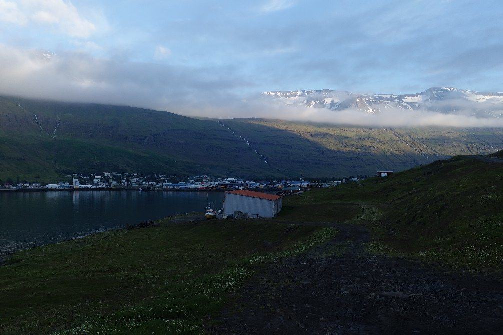 The town of Seyðisfjörður in East Iceland