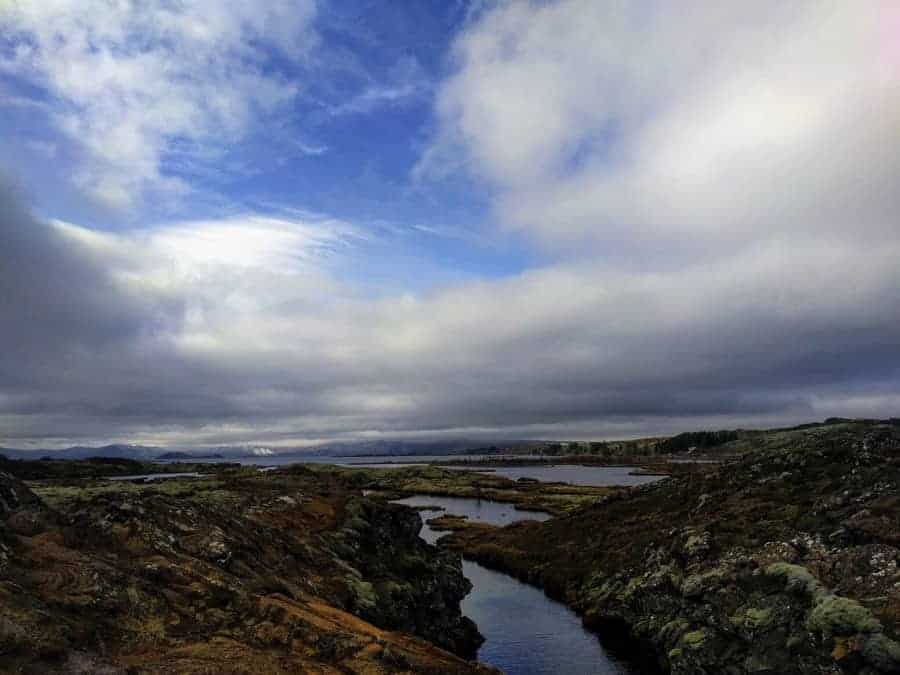 The Silfra fissue in Iceland