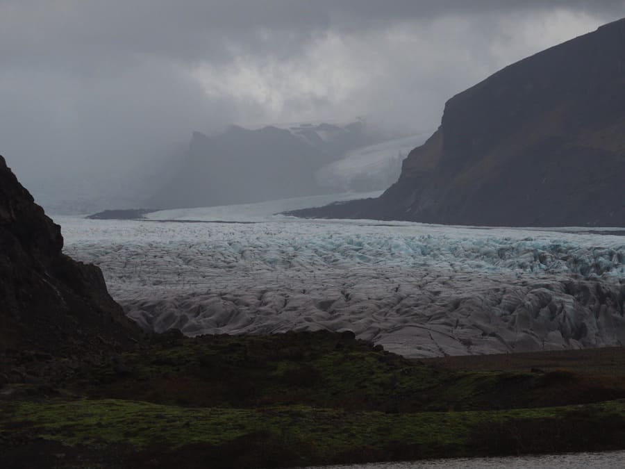 The glacier Skaftafellsjökull