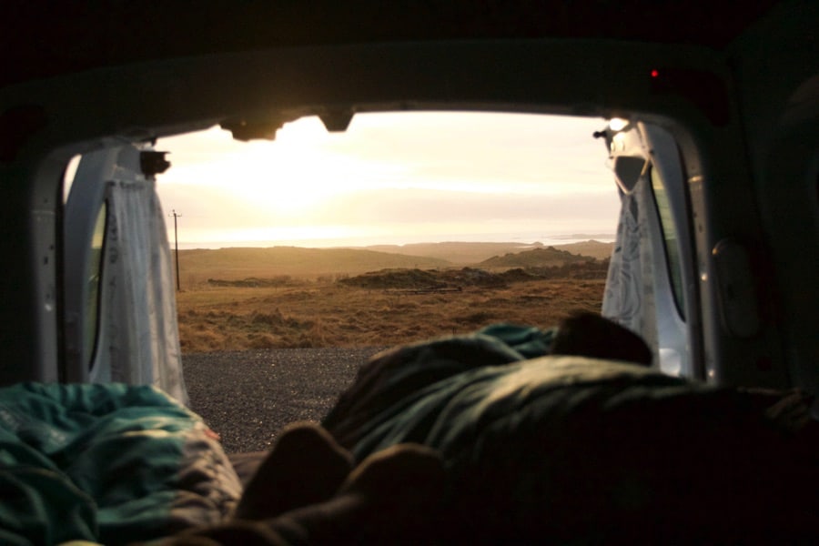 Camper van trip in Iceland in January