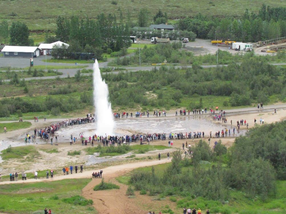 Geysir, one of the most famous destinations in Iceland
