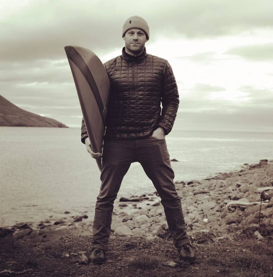 A surfer from California in Iceland