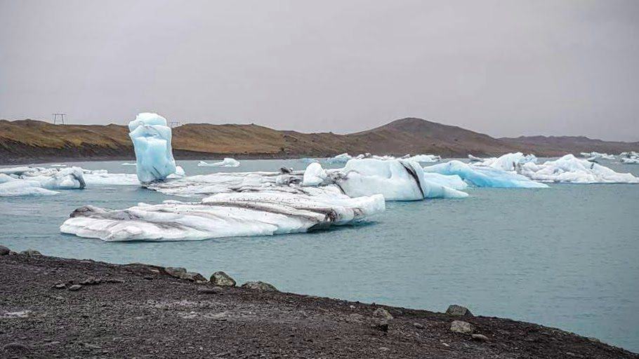 The ice lake Jökulsárlón in South Iceland