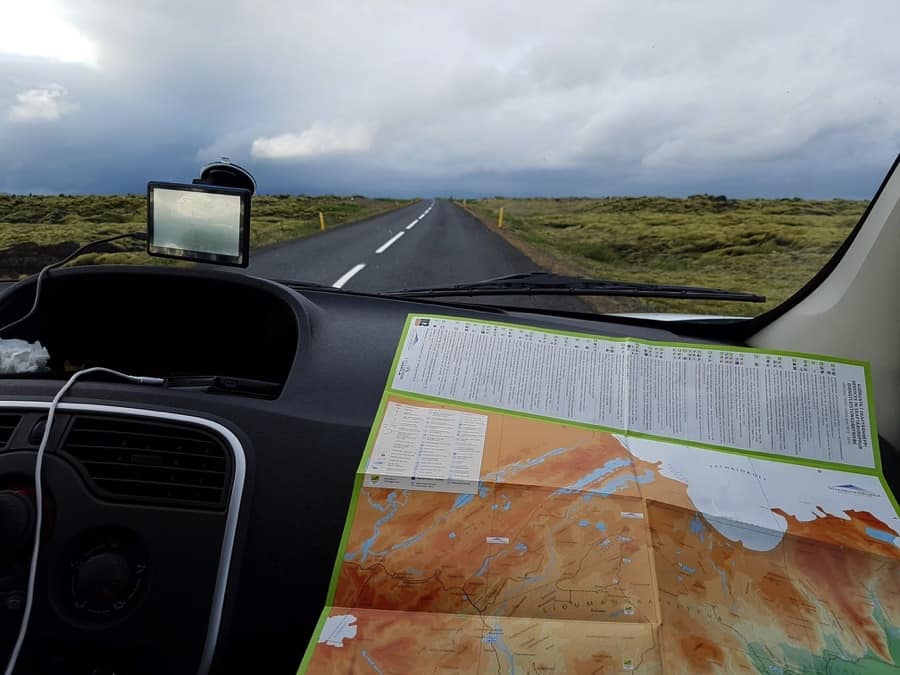 Navigating around Iceland