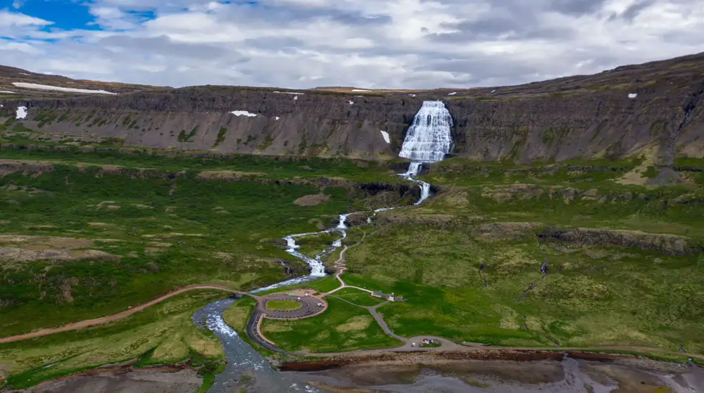 Waterfall in Westfjords