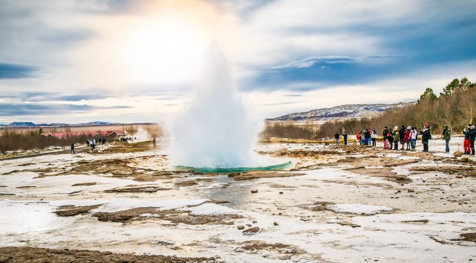Stokkur geysir in Iceland.