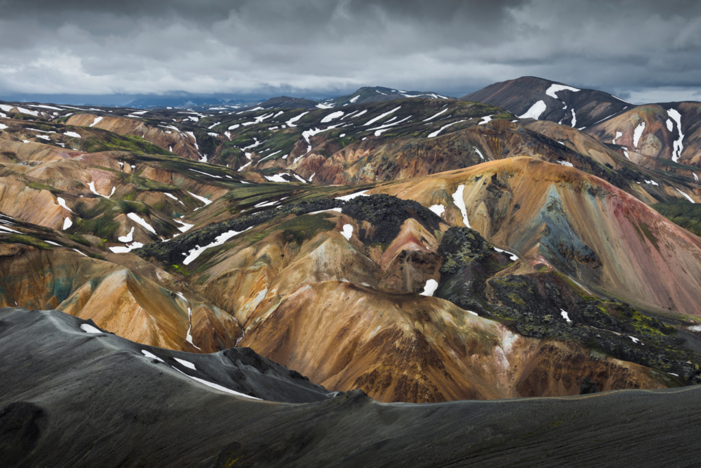 Landmannalaugar rhyolite mountains in Iceland