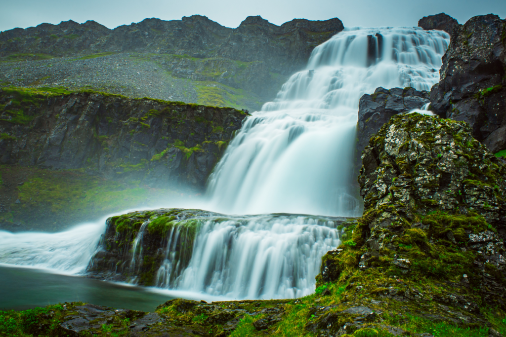 Dynjandi Waterfall in Iceland