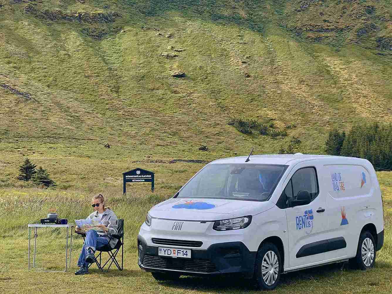 Fiat Doblo NEW parked at a campsite