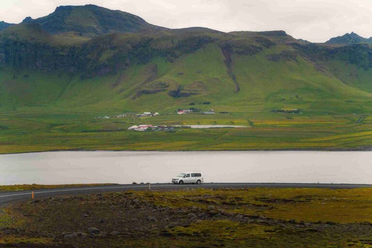 VW Caddy by the coast.