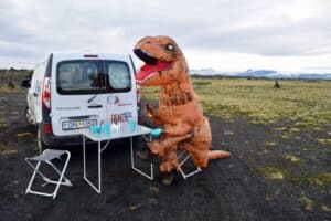 A Camper van Dinosaur