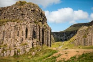 A waterfall in Iceland