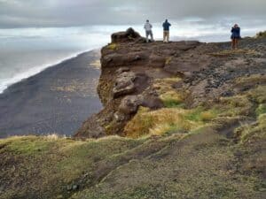 Above Reynisfjara black sand beach