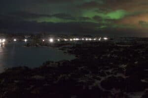 Aurora Borealis by the Blue Lagoon