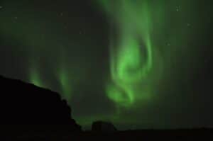 Aurora Borealis in northwest Iceland