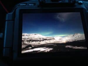 Aurora through the camper