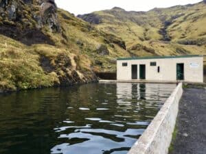 Bathing in Seljavallalaug