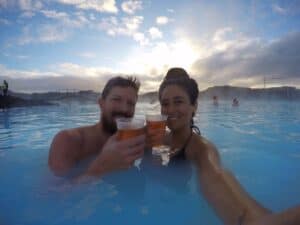Beer at the Blue Lagoon