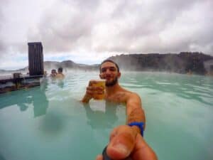 Beer by the Blue Lagoon