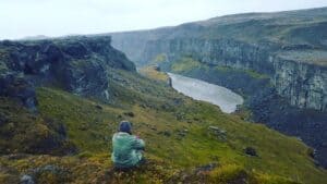 Below Gullfoss waterfall