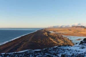 Biggest black sand beach in Iceland
