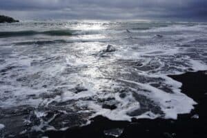 Black sand beaches of Iceland