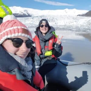 Boat tour on Fjallsárlón