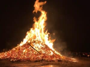 Bonfire in Iceland