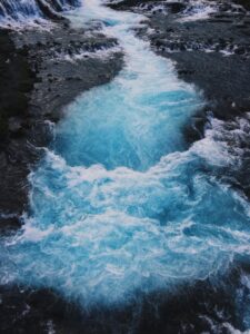 Brúarfoss waterfall Brúarfoss waterfall