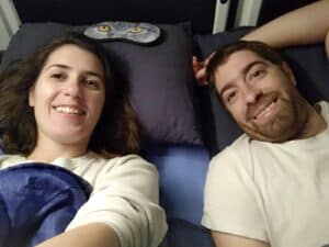 Camper van sleeping Camper van sleeping