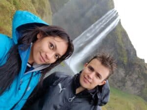 Campers by Seljalandsfoss